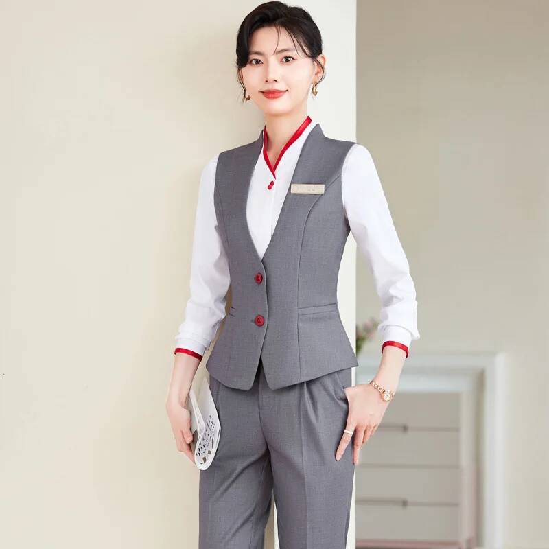 Women Formal Wear Outfits - プラスサイズ 5XL フォーマルパンツスーツ エレガントスタイル レディース ビジネスワークウェア