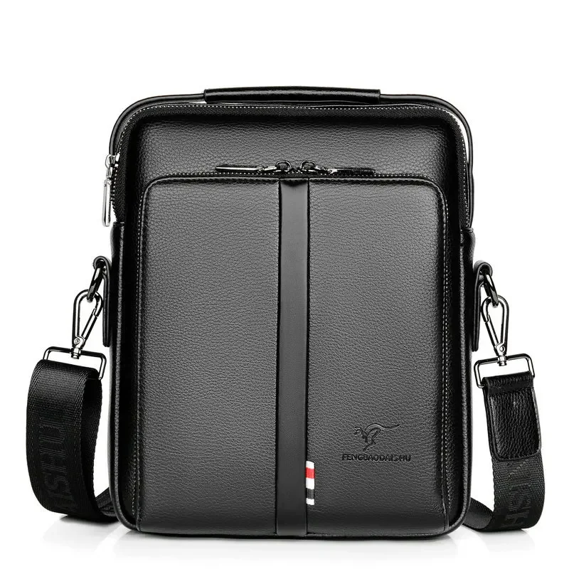 Structured Handbag Work - ファッションショルダーメッセンジャーメンズバッグ Pu レザーオフィスワークビジネスハンドバッグブランド男性クロスボディバッグポルタフォリオレトロ 2025