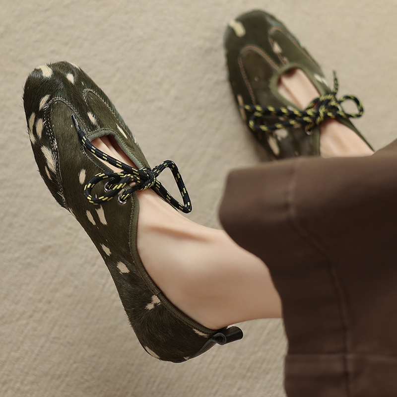 Women Formal Office Wear Shoes - AIYUQI 2026 新作レディースフラットシューズ スクエアトゥ ノンスリップ メリージェーン