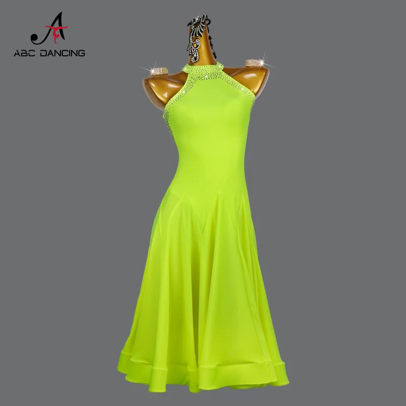 Women Formal Wear For Party - 2026 新ラテンダンスドレスロングスカートスポーツ衣装社交練習着フォーマルカクテルパーティーセクシーな女の子イブニングダンスウェア