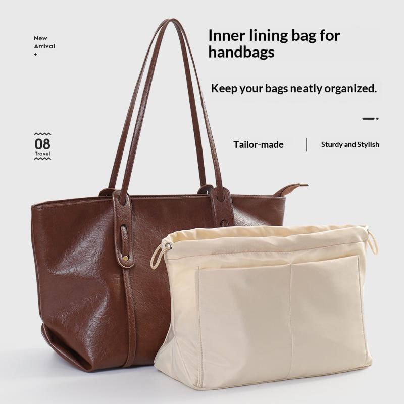 トートバッグオーガナイザーインサート マルチポケット付き 丈 - Structured Handbag Work のレビューと価格