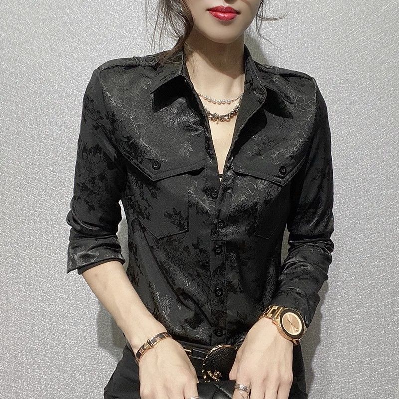 女性トップス春と秋のフル長袖女性のシャツブラウスオフィス服着 - Women Formal Wear Outfits のレビューと価格