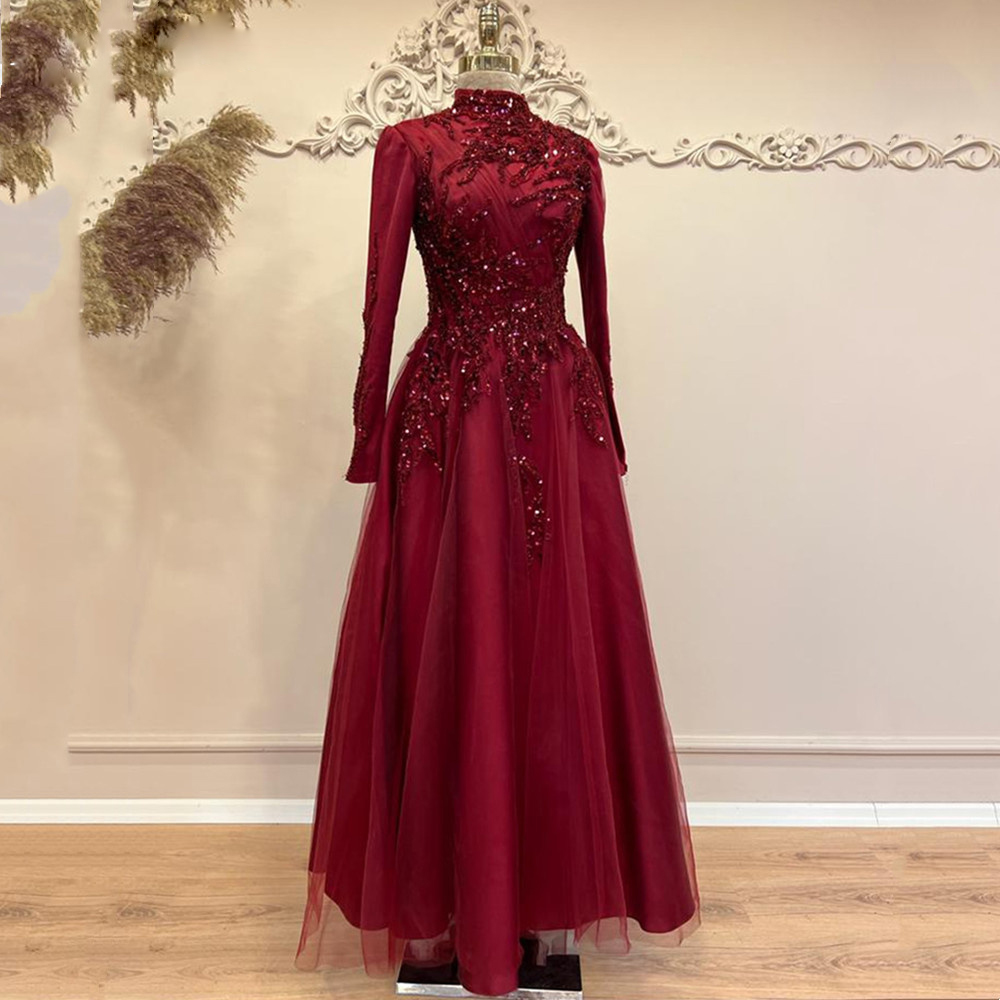 スパンコールのついた足首までの長さのウエディングドレス,ハイ - Women Formal Wear For Party のレビューと価格