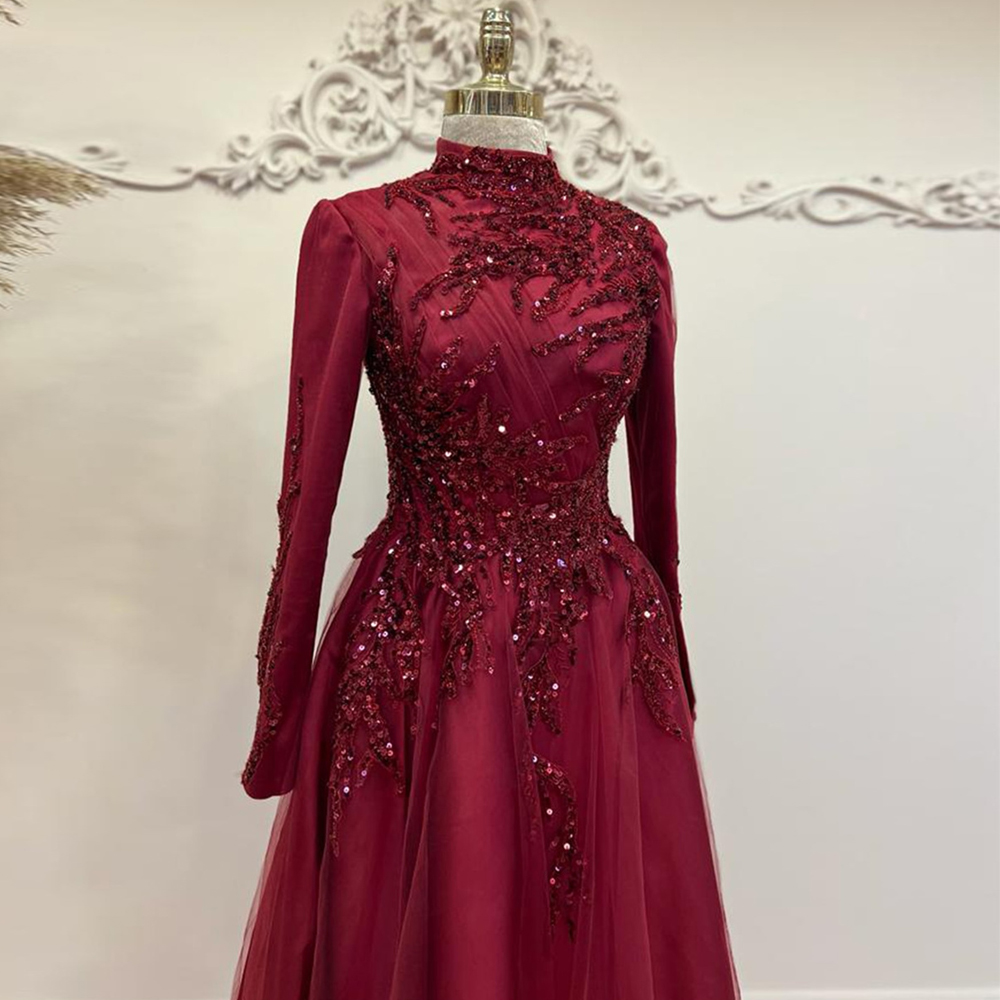 スパンコールのついた足首までの長さのウエディングドレス,ハイ - Women Formal Wear For Party のレビューと価格