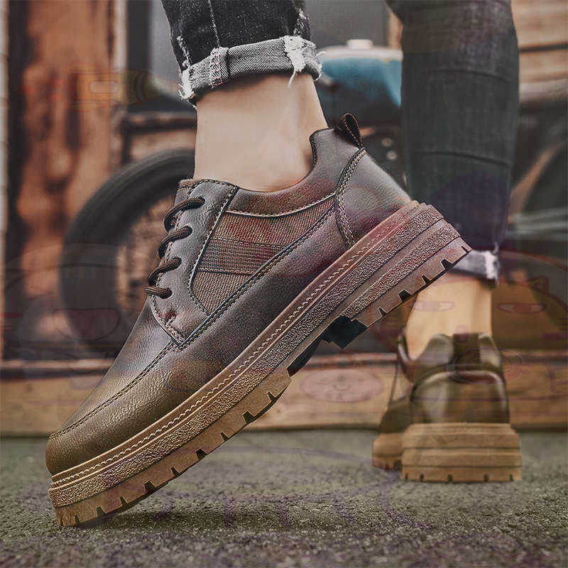 ダーク天然皮革ファッショントレーナーテニスメンズスニーカーフ - Women Formal Office Wear Shoes のレビューと価格
