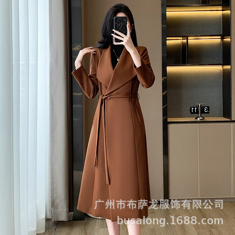 2025年秋冬新作レディース トレンチコート、ヨーロッパスタ - Women Formal Wear Winter のレビューと価格