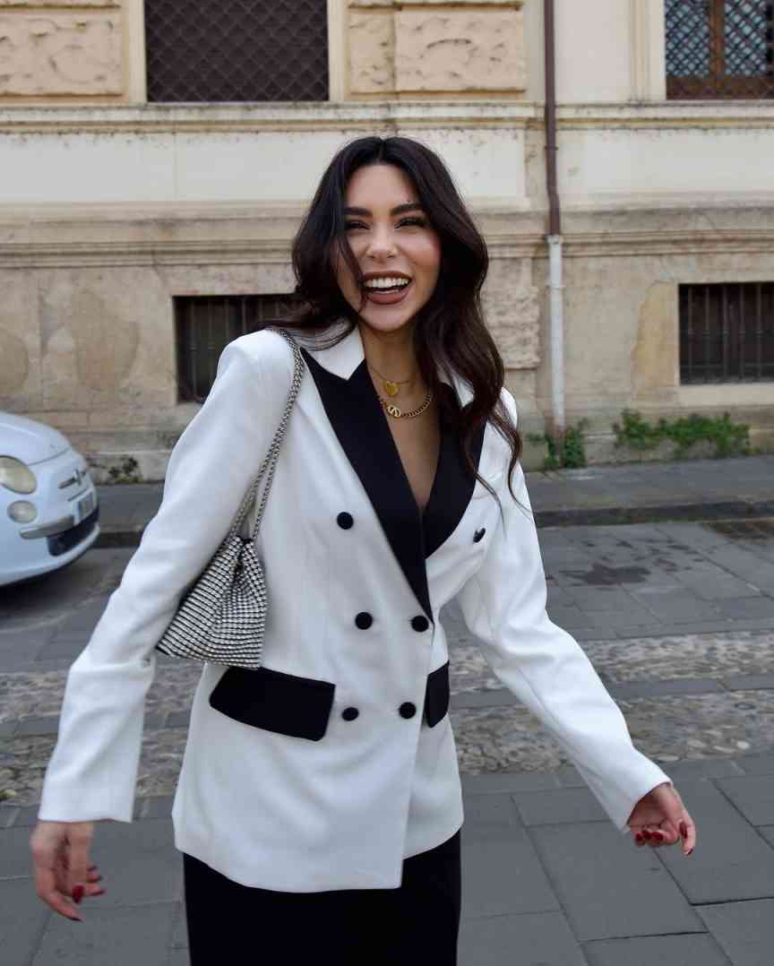 現代女性スーツ 2 ピース ブレザー パンツ ダブルブレスト - Women Formal Wear For Party のレビューと価格
