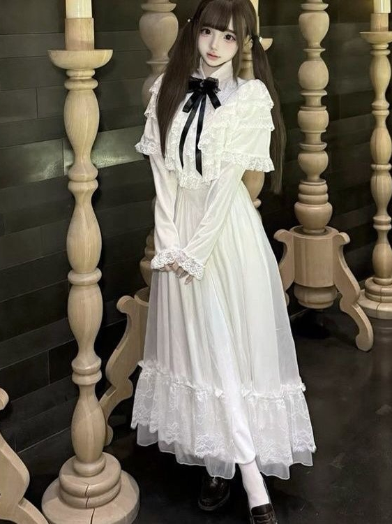 半袖リボンレースドレス ホワイト スリム マキシスカート ス - Women Formal Wear With Skirt のレビューと価格
