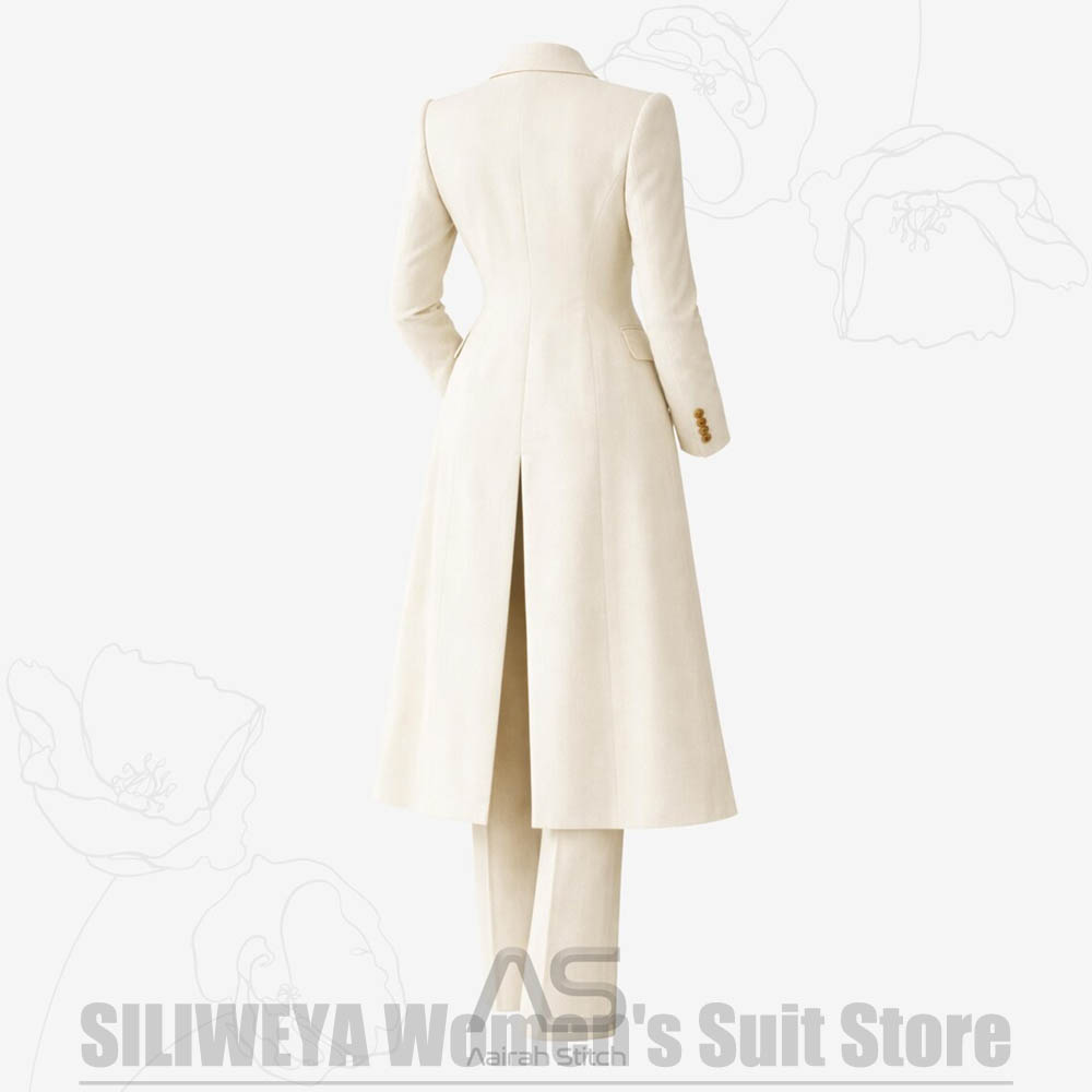 レディーススーツ 3ピース ダブルブレスト ロングコート ベ - Women Formal Wear For Party のレビューと価格