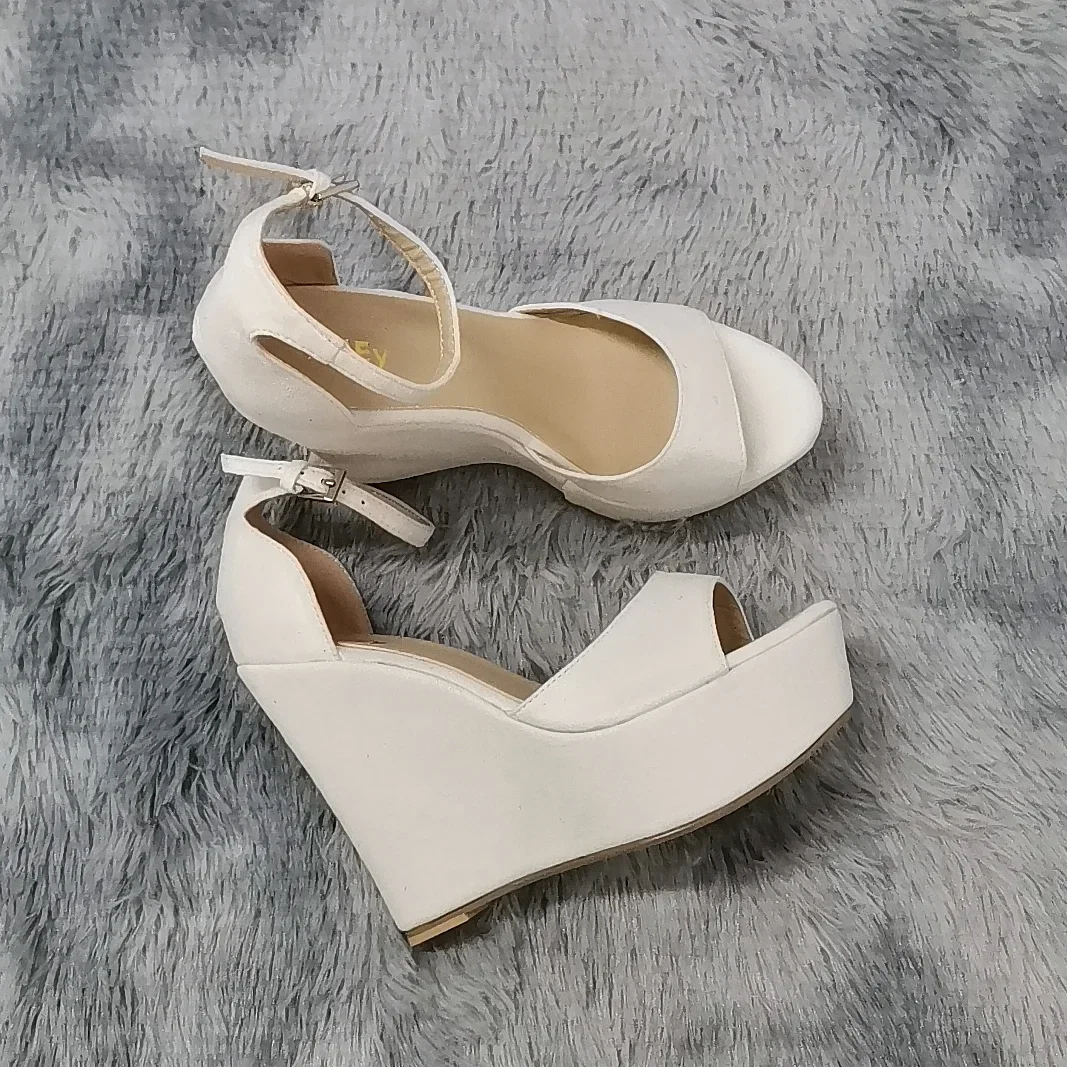 レディースサンダル 14cm セクシー ピープトゥ アンクル - Women'S Formal Wear For Wedding のレビューと価格