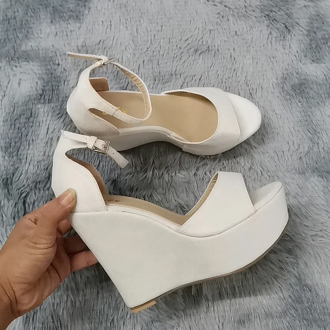 レディースサンダル 14cm セクシー ピープトゥ アンクル - Women'S Formal Wear For Wedding のレビューと価格