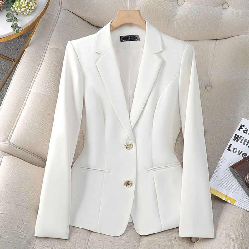新しいファッション女性フォーマルブレザーレディースシングルブ - Women Formal Wear Winter のレビューと価格