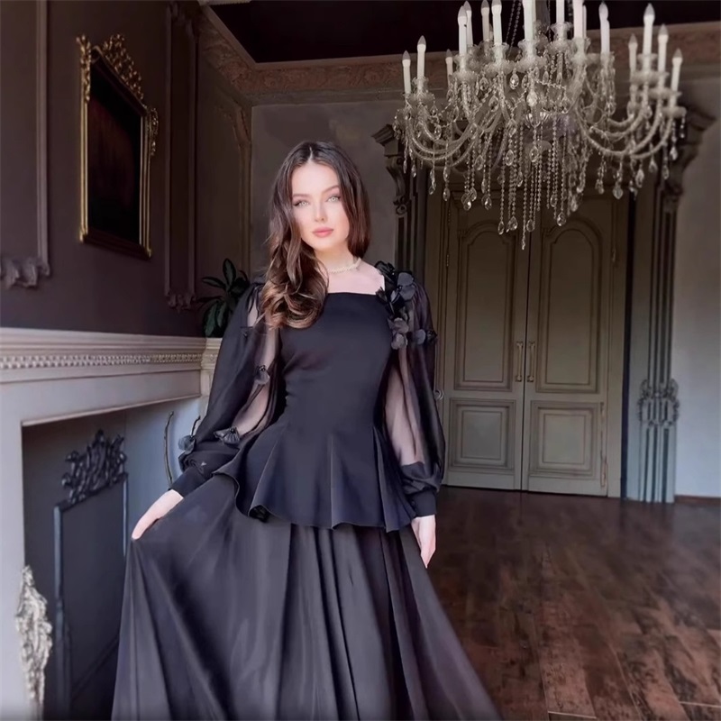 アラビア女性用スーツスカートセット2点 ブレザー+プロムドレ - Women Formal Wear With Skirt のレビューと価格